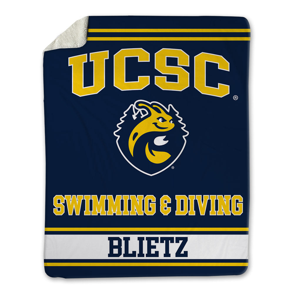UCSC - NCAA Men's Swimming & Diving : Lucas Blietz - Blanket-0