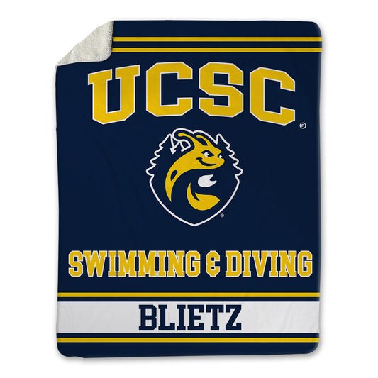 UCSC - NCAA Men's Swimming & Diving : Lucas Blietz - Blanket-0