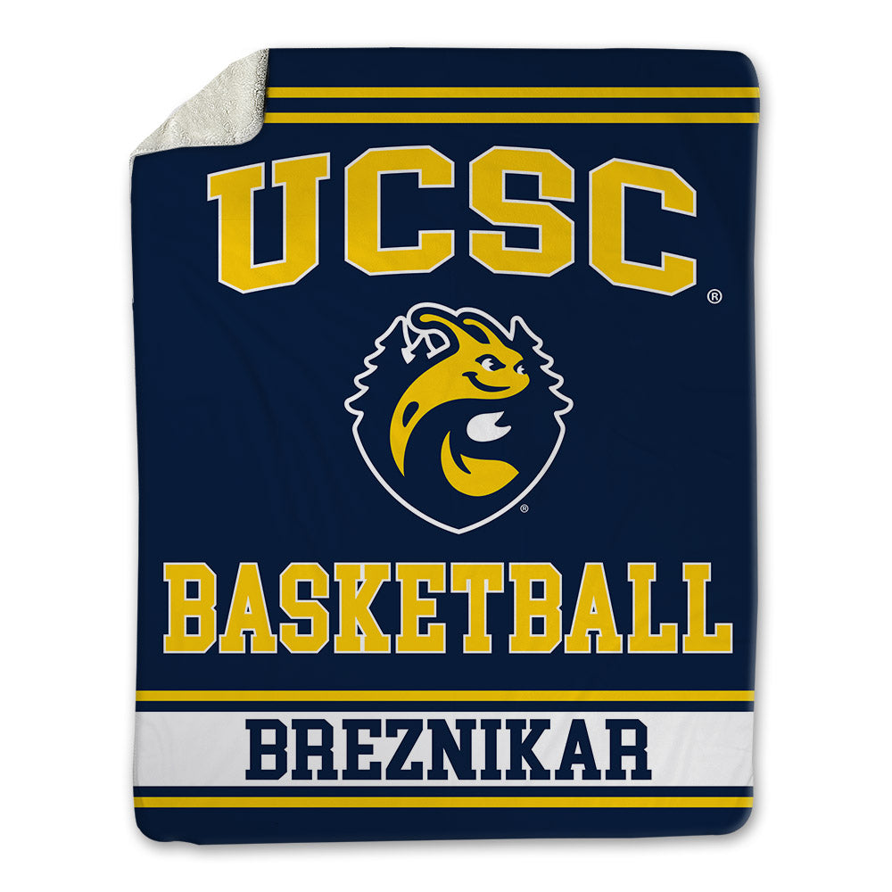 UCSC - NCAA Men's Basketball : Caden Breznikar - Blanket-0