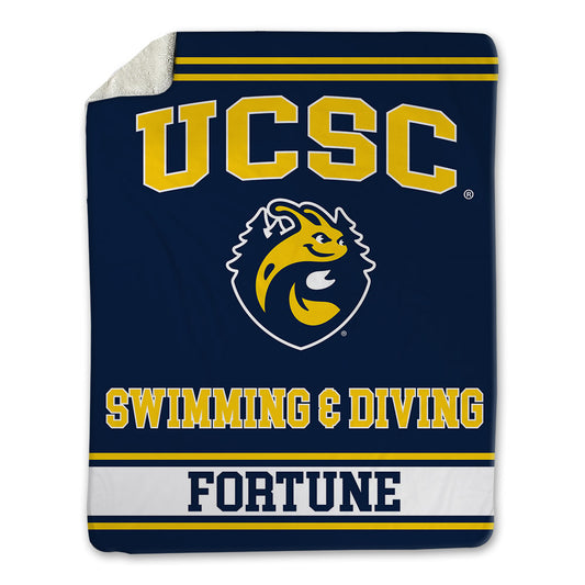 UCSC - NCAA Men's Swimming & Diving : Peter Fortune - Blanket-0