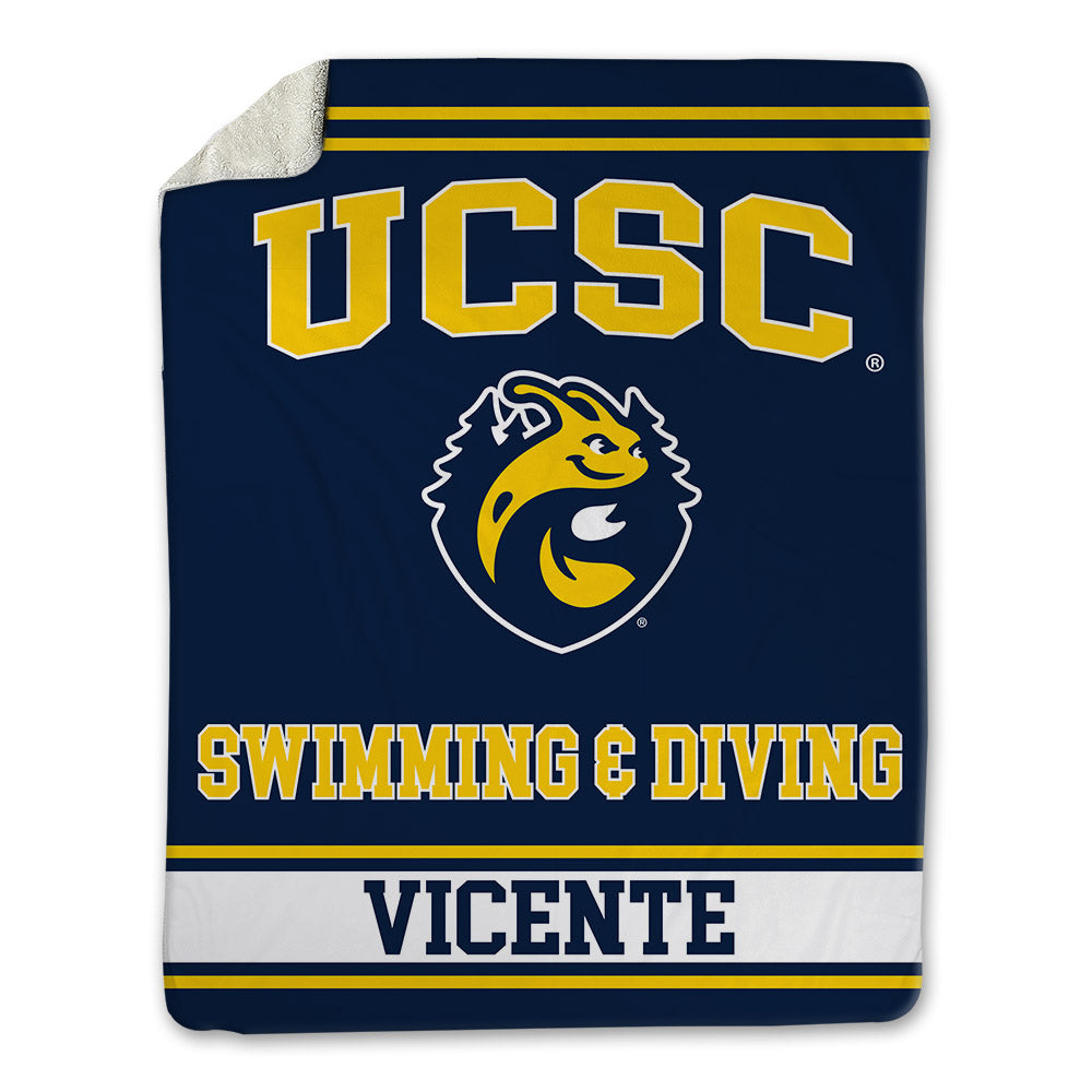 UCSC - NCAA Women's Swimming & Diving : Paige Vicente - Blanket-0