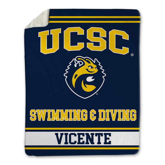 UCSC - NCAA Women's Swimming & Diving : Paige Vicente - Blanket-0
