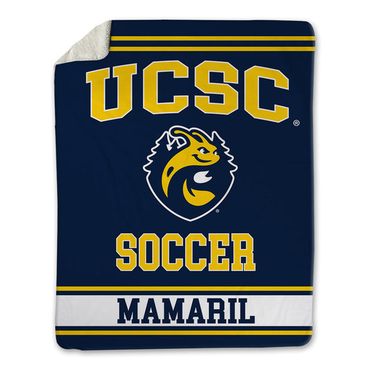 UCSC - NCAA Men's Soccer : Lawyer Mamaril - Blanket-0