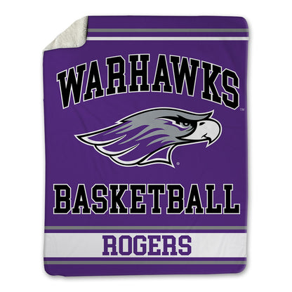 UW-Whitewater - NCAA Men's Basketball : Rashad Rogers - Blanket-0