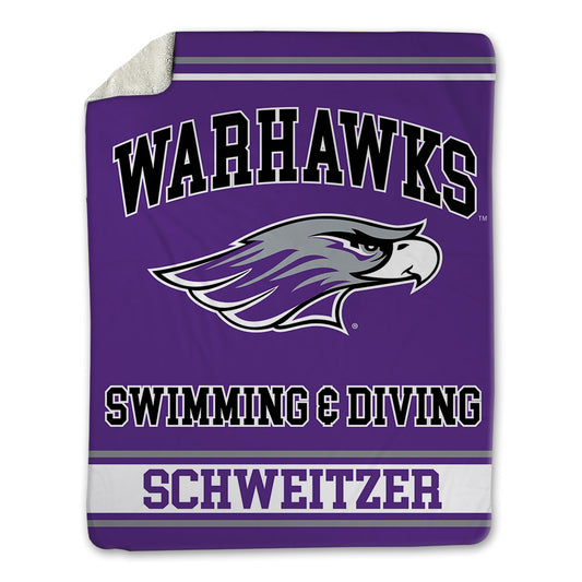 UW-Whitewater - NCAA Women's Swimming & Diving : Jersey Schweitzer - Blanket-0