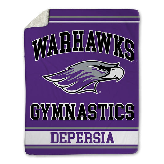 UW-Whitewater - NCAA Men's Gymnastics : Dylan DePersia - Blanket-0