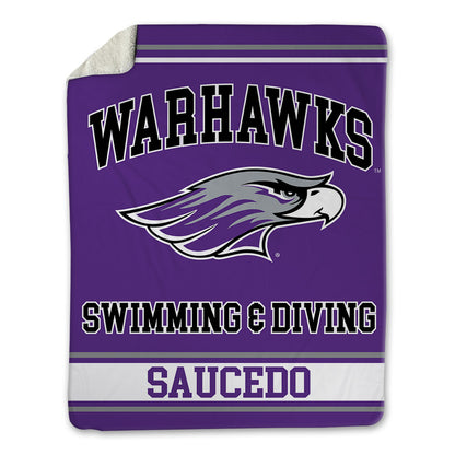 UW-Whitewater - NCAA Men's Swimming & Diving : Tristan Saucedo - Blanket-1