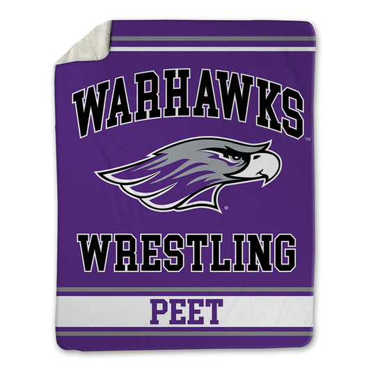 UW-Whitewater - NCAA Wrestling : Brayden Peet - Blanket-0