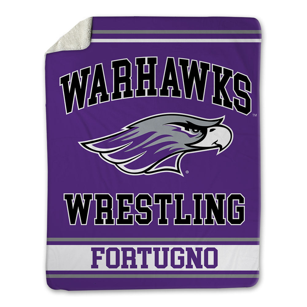 UW-Whitewater - NCAA Wrestling : Justin Fortugno - Blanket-0