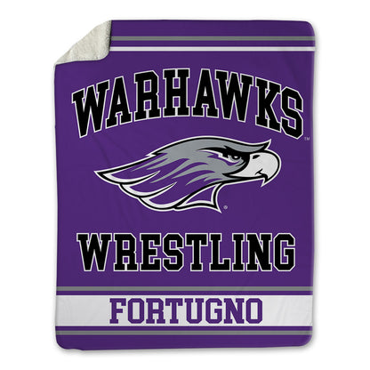 UW-Whitewater - NCAA Wrestling : Justin Fortugno - Blanket-0