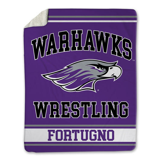 UW-Whitewater - NCAA Wrestling : Justin Fortugno - Blanket-0