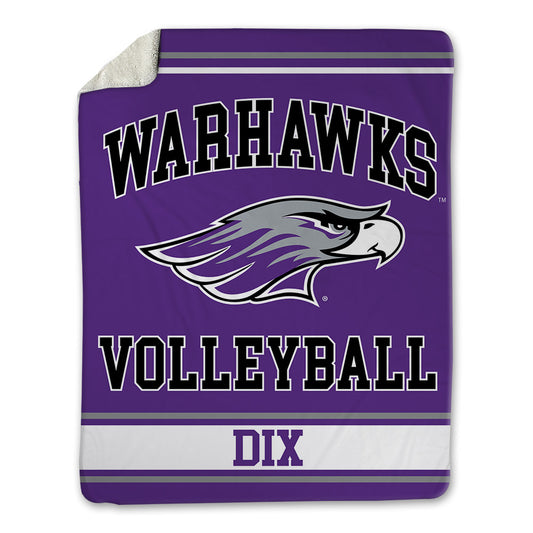 UW-Whitewater - NCAA Women's Volleyball : Abbie Dix - Blanket-0