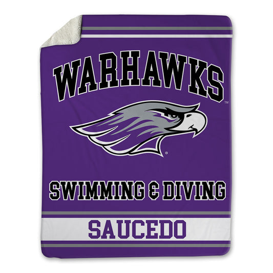 UW-Whitewater - NCAA Men's Swimming & Diving : Tristan Saucedo - Blanket-0