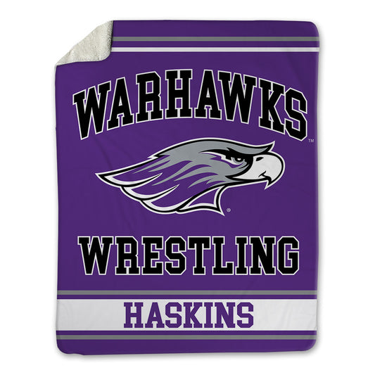 UW-Whitewater - NCAA Wrestling : Maximus Haskins - Blanket-0