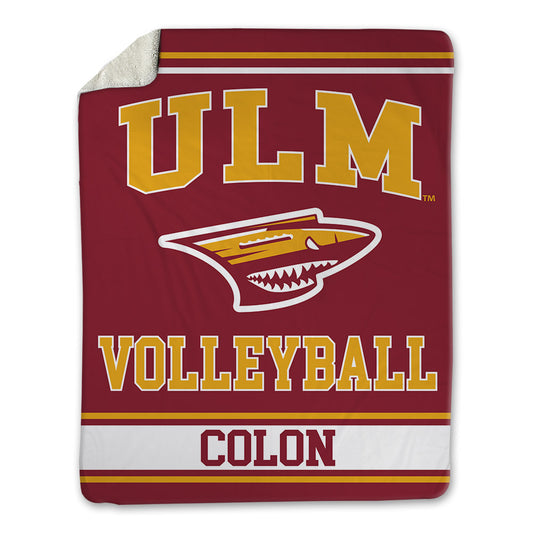 ULM - NCAA Women's Volleyball : Amelia Colon - Blanket-0