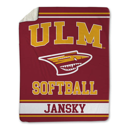 ULM - NCAA Softball : Carson Jansky - Blanket-0