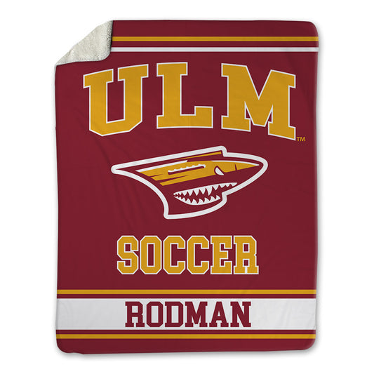 ULM - NCAA Women's Soccer : Kelly Rodman - Blanket-0