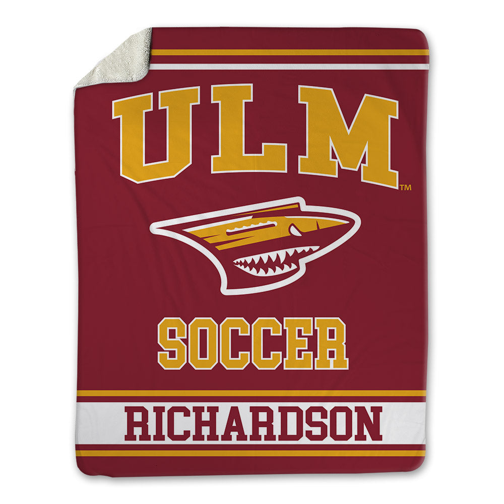 ULM - NCAA Women's Soccer : Ally Richardson - Blanket-0