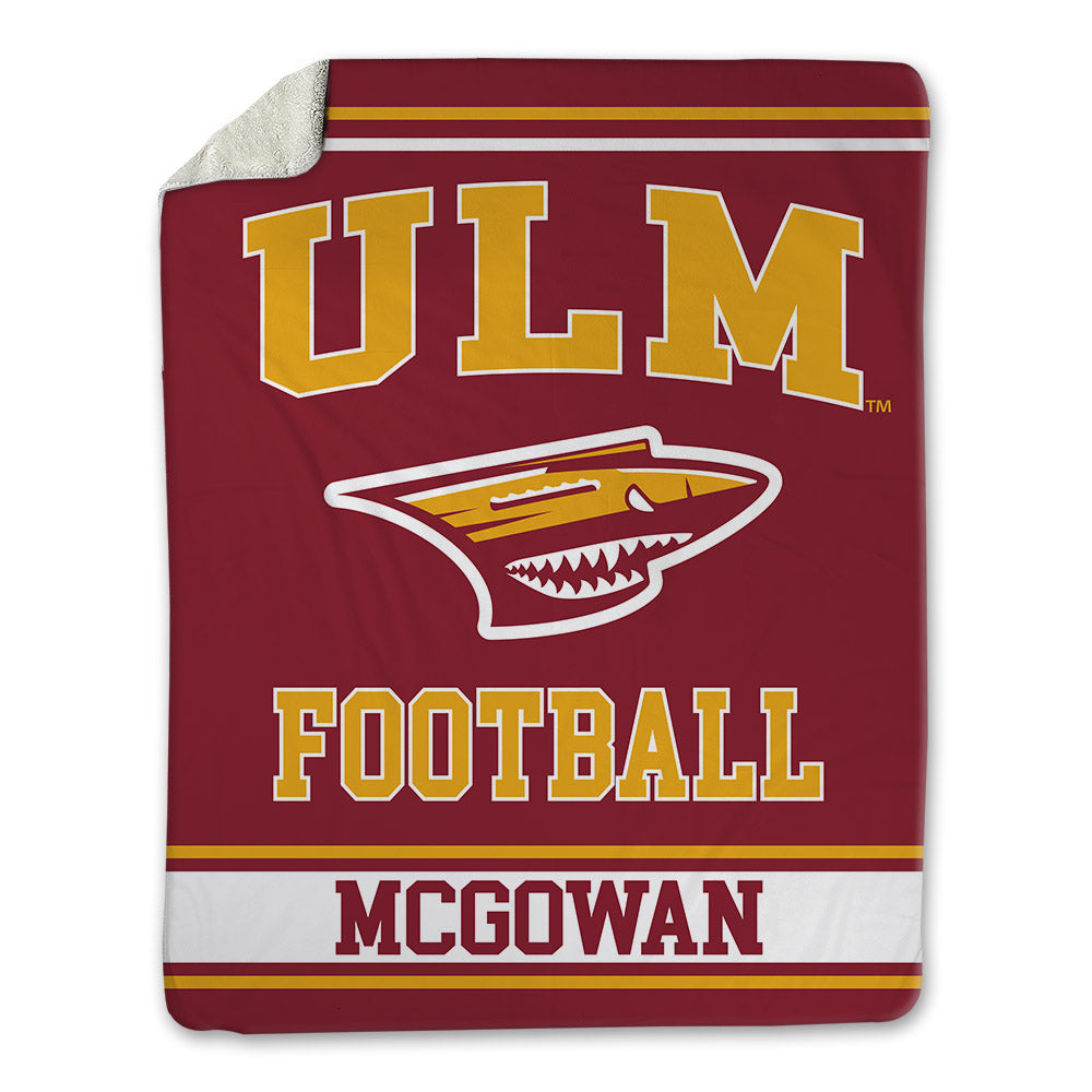 ULM - NCAA Football : LeKell McGowan - Blanket-0