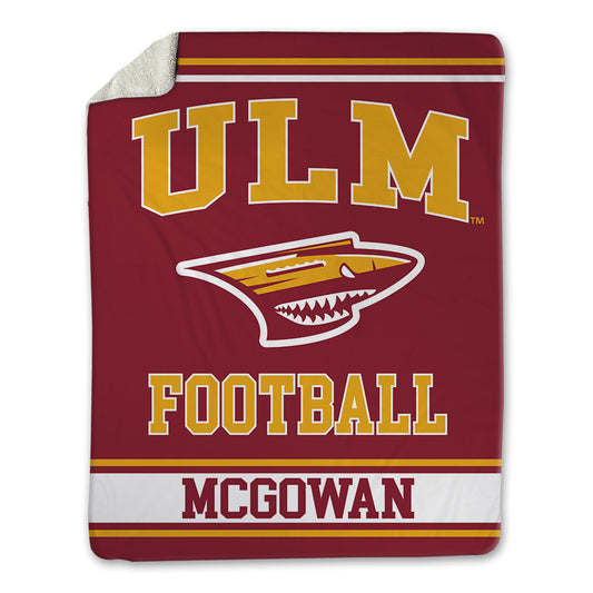 ULM - NCAA Football : LeKell McGowan - Blanket-0
