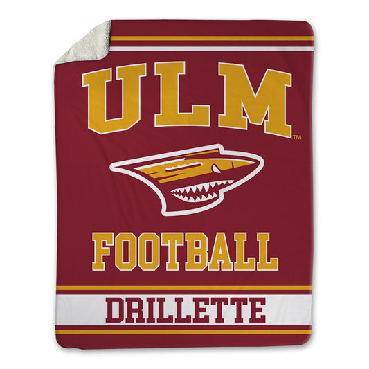 ULM - NCAA Football : Brett Drillette - Blanket-0