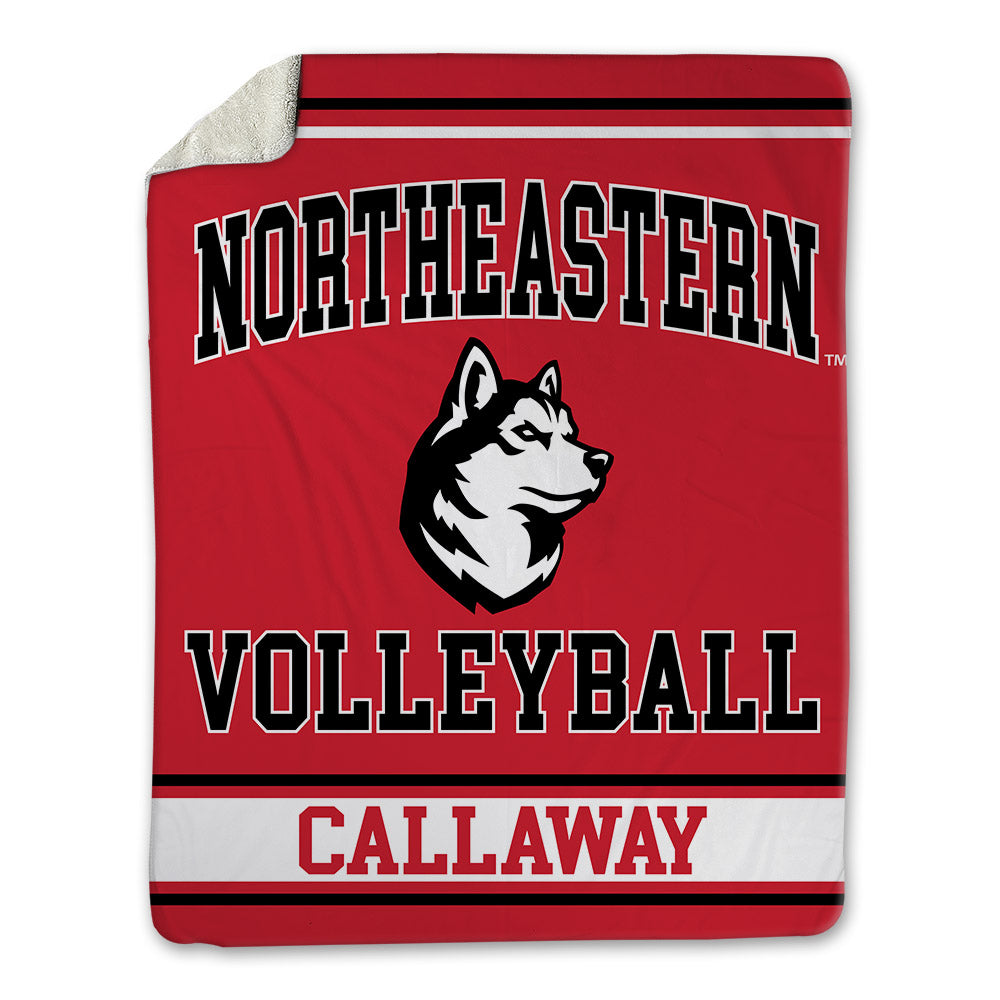 Northeastern - NCAA Women's Volleyball : Aberdeen Callaway - Blanket-0