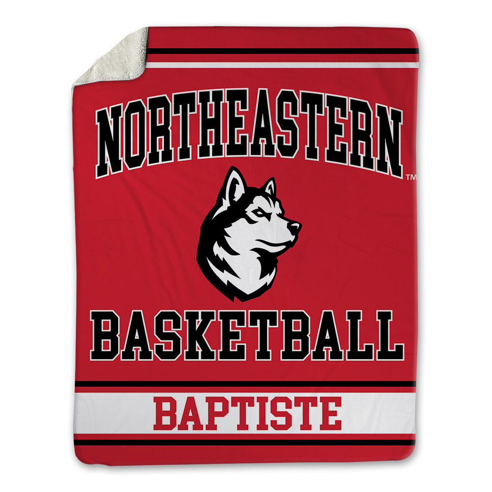 Northeastern - NCAA Men's Basketball : Sage Baptiste - Blanket-0