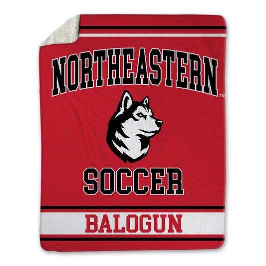Northeastern - NCAA Women's Soccer : Foluke Balogun - Blanket-0