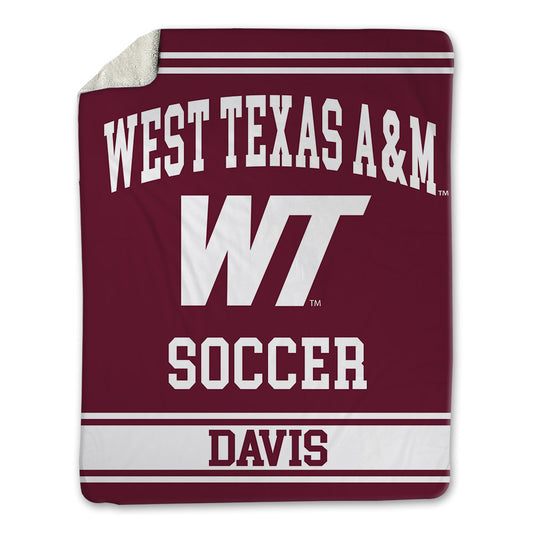 WTAMU - NCAA Men's Soccer : Djonte Davis - Blanket-0