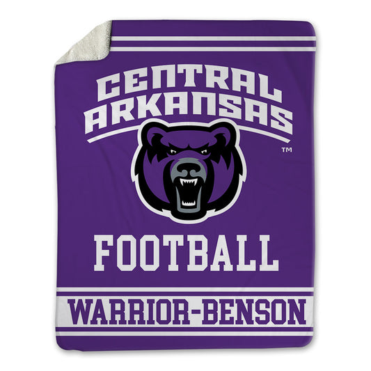 Central Arkansas - NCAA Football : Josiah Warrior-Benson - Blanket-0
