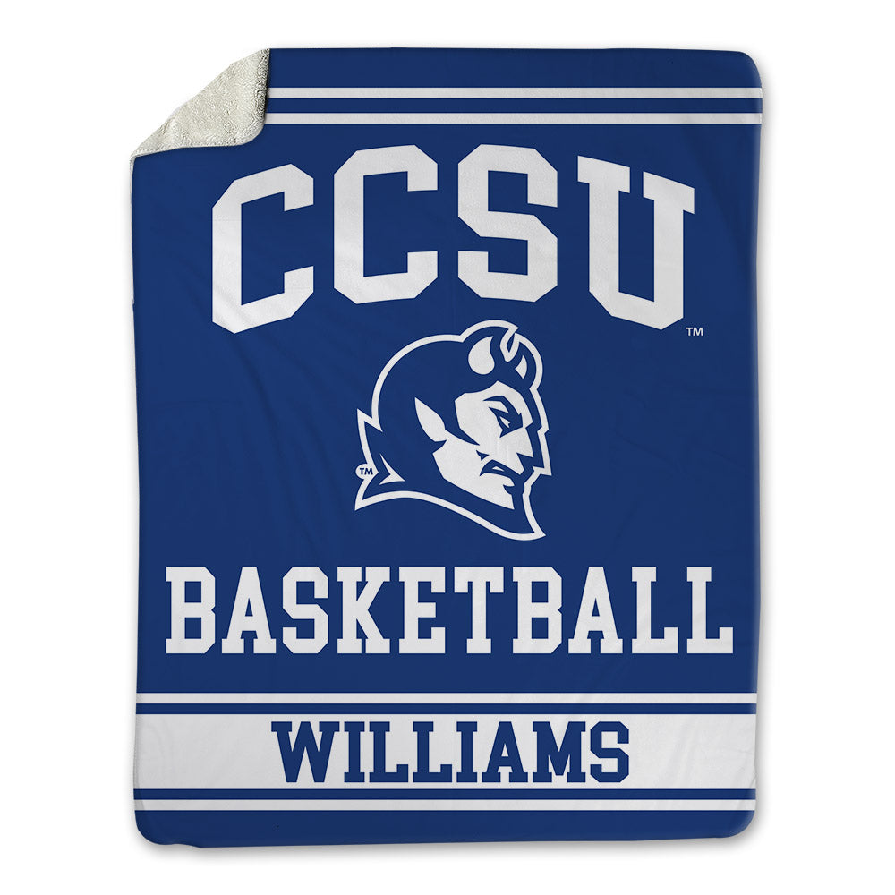 CCSU - NCAA Men's Basketball : Jakobe Williams - Blanket-0