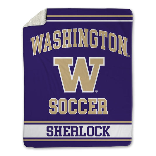 Washington - NCAA Men's Soccer : Mikey Sherlock - Blanket-0