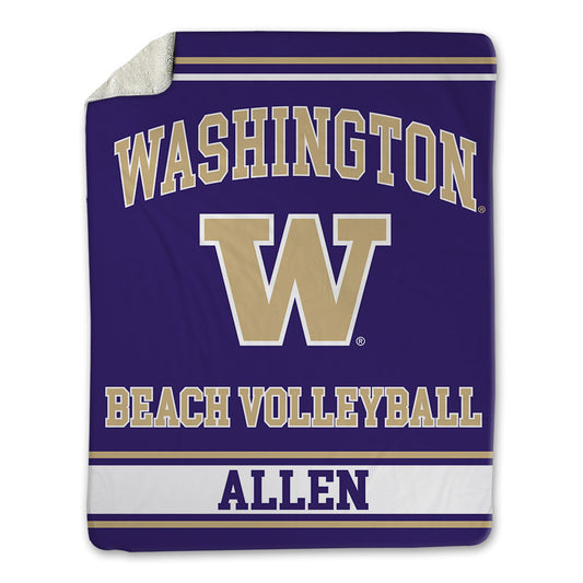 Washington - NCAA Beach Volleyball : Teila Allen - Blanket-0