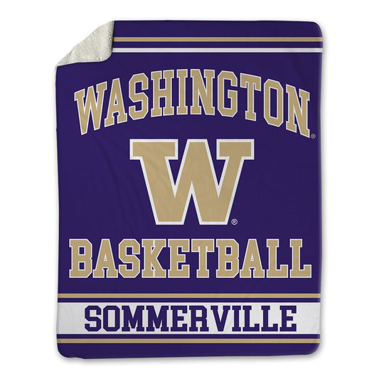 Washington - NCAA Men's Basketball : Lathan Sommerville - Blanket-0