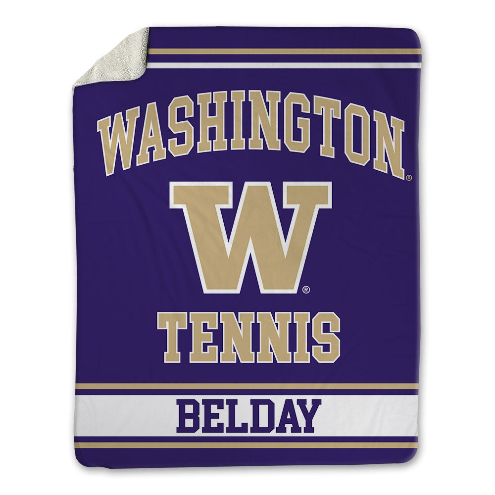 Washington - NCAA Men's Tennis : Rohan Belday - Blanket-0