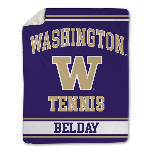 Washington - NCAA Men's Tennis : Rohan Belday - Blanket-0