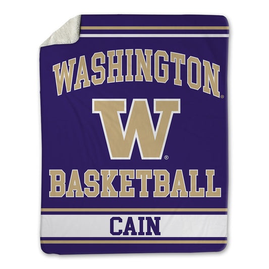 Washington - NCAA Women's Basketball : Nina Cain - Blanket-0