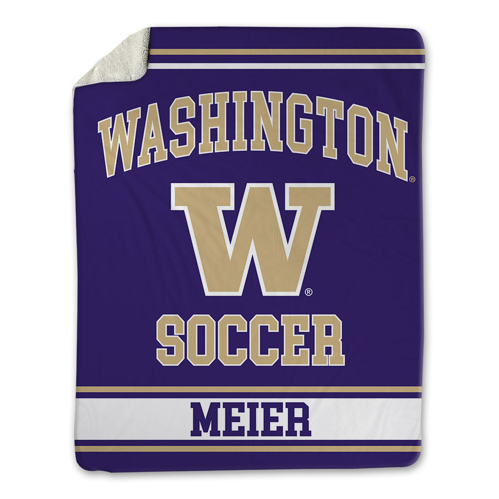 Washington - NCAA Men's Soccer : Zack Meier - Blanket-0