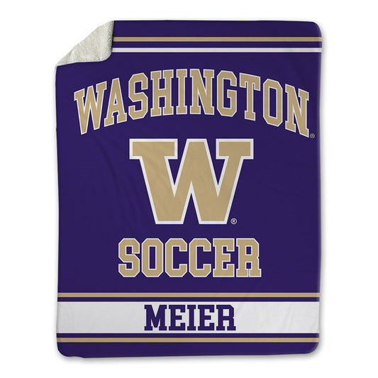 Washington - NCAA Men's Soccer : Zack Meier - Blanket-0
