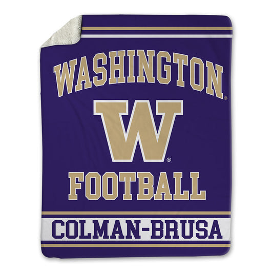 Washington - NCAA Football : Derek Colman-Brusa - Blanket-0