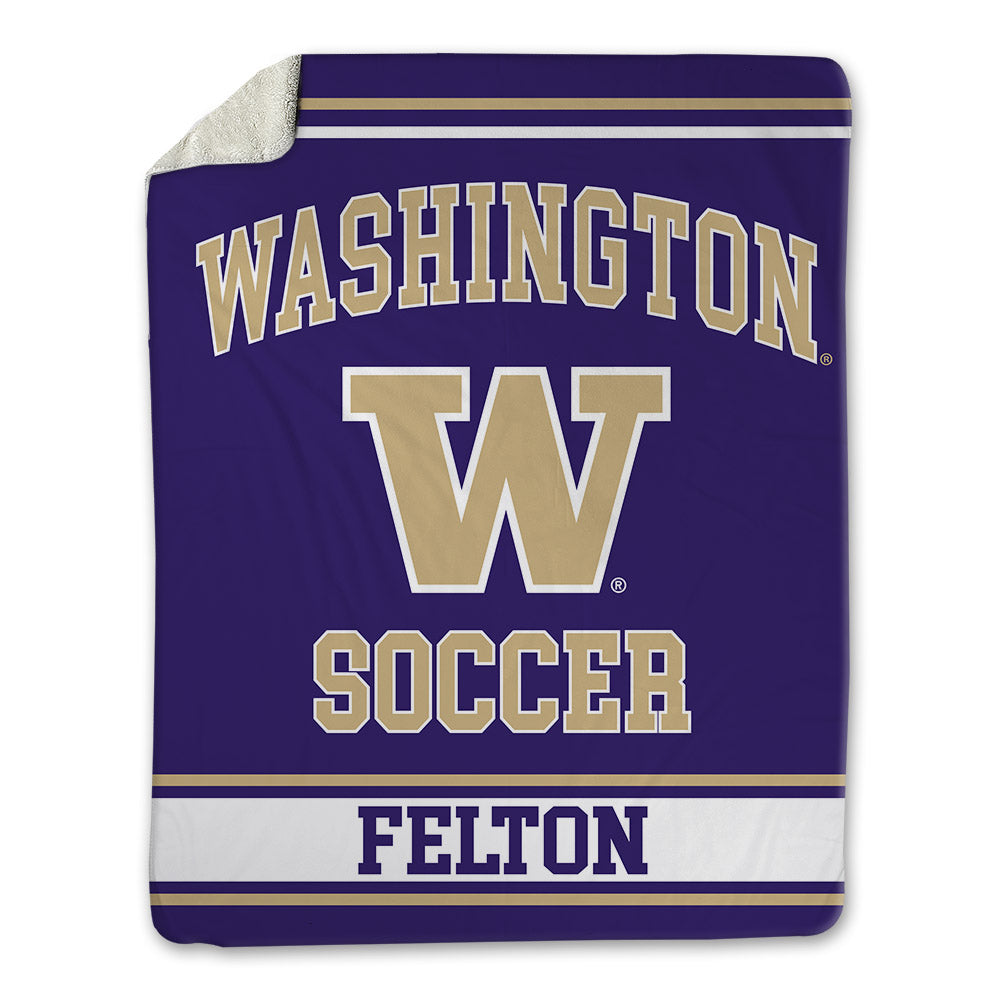 Washington - NCAA Men's Soccer : Jaeger Felton - Blanket-0