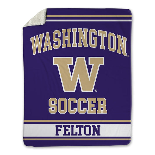 Washington - NCAA Men's Soccer : Jaeger Felton - Blanket-0