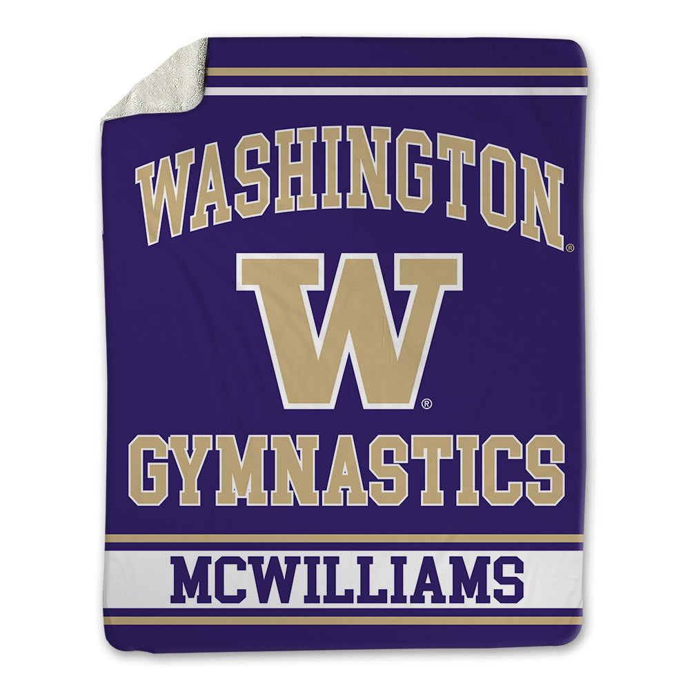 Washington - NCAA Women's Gymnastics : Caitlin McWilliams - Blanket-0