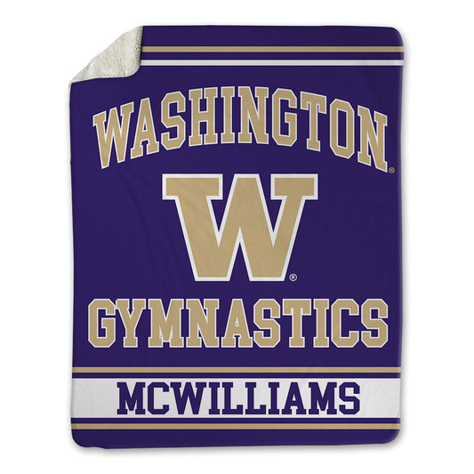 Washington - NCAA Women's Gymnastics : Caitlin McWilliams - Blanket-0