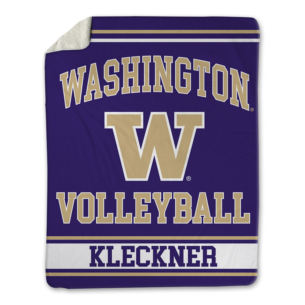 Washington - NCAA Women's Volleyball : Kylie Kleckner - Blanket-0