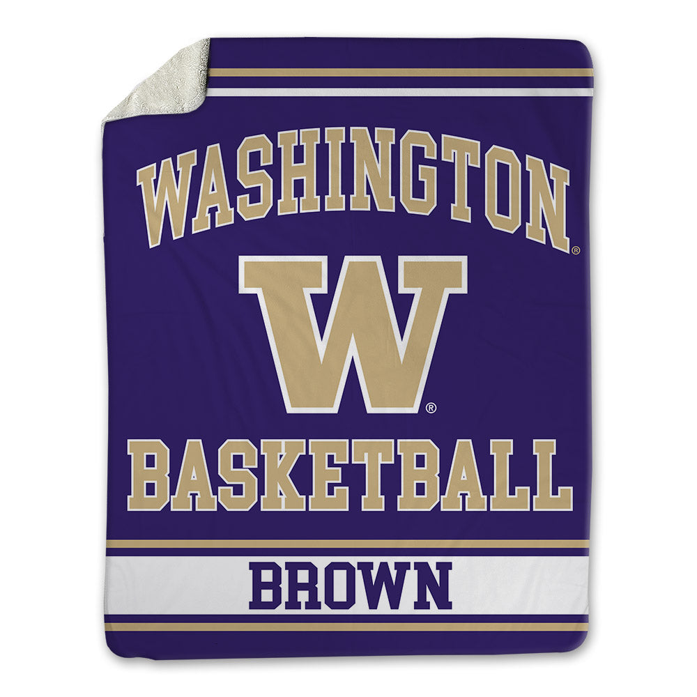 Washington - NCAA Women's Basketball : Teagan Brown - Blanket-0