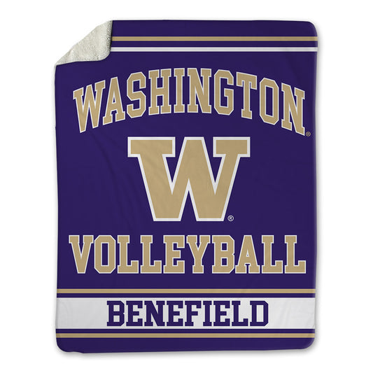 Washington - NCAA Women's Volleyball : Addy Benefield - Blanket-0