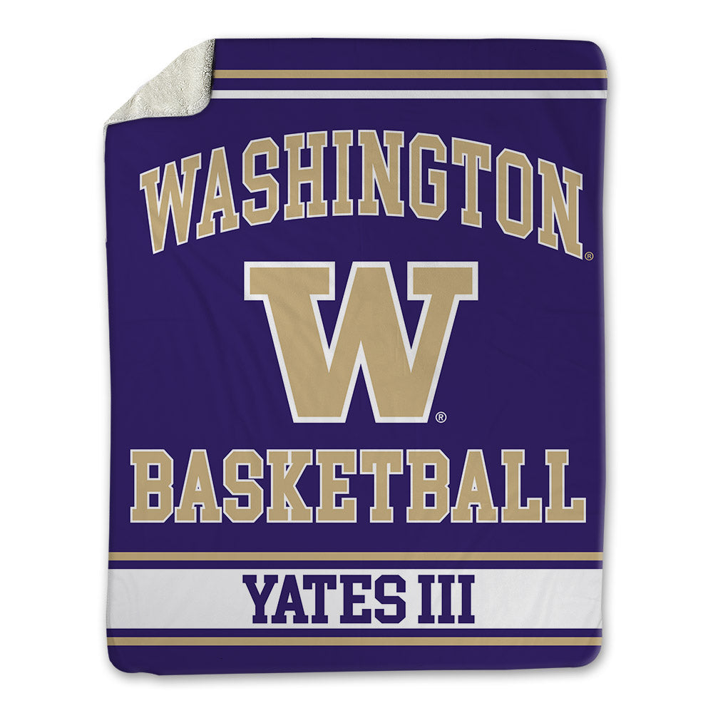 Washington - NCAA Men's Basketball : Wesley Yates III - Blanket-0
