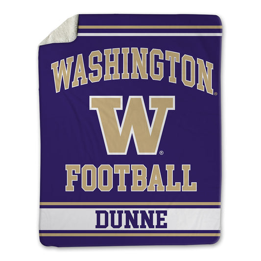 Washington - NCAA Football : Luke Dunne - Blanket-0