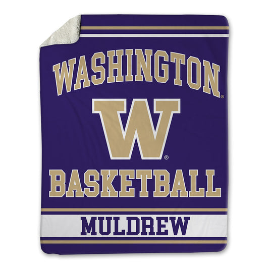Washington - NCAA Men's Basketball : Courtland Muldrew - Blanket-0